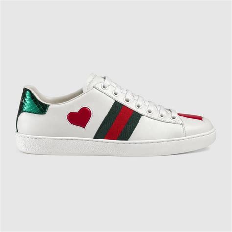 gucci heart embroidered sneakers|embroidered sneakers Gucci.